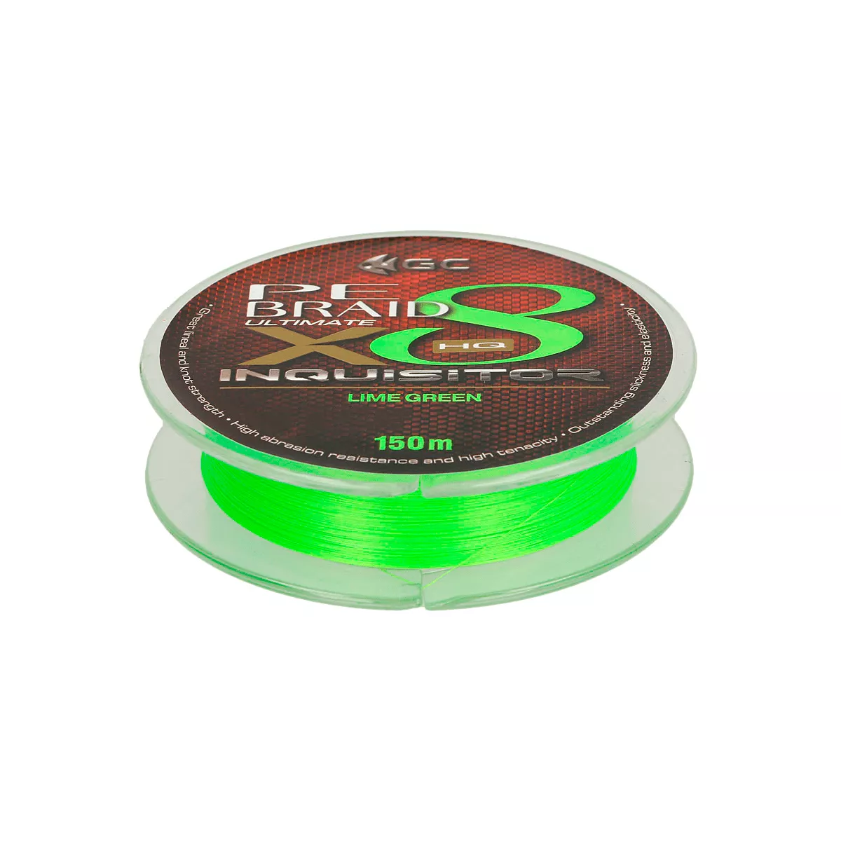 Golden Catch Braided Line Inquisitor PE X8 150m Lime Green: check it out on  the official Golden Catch website!
