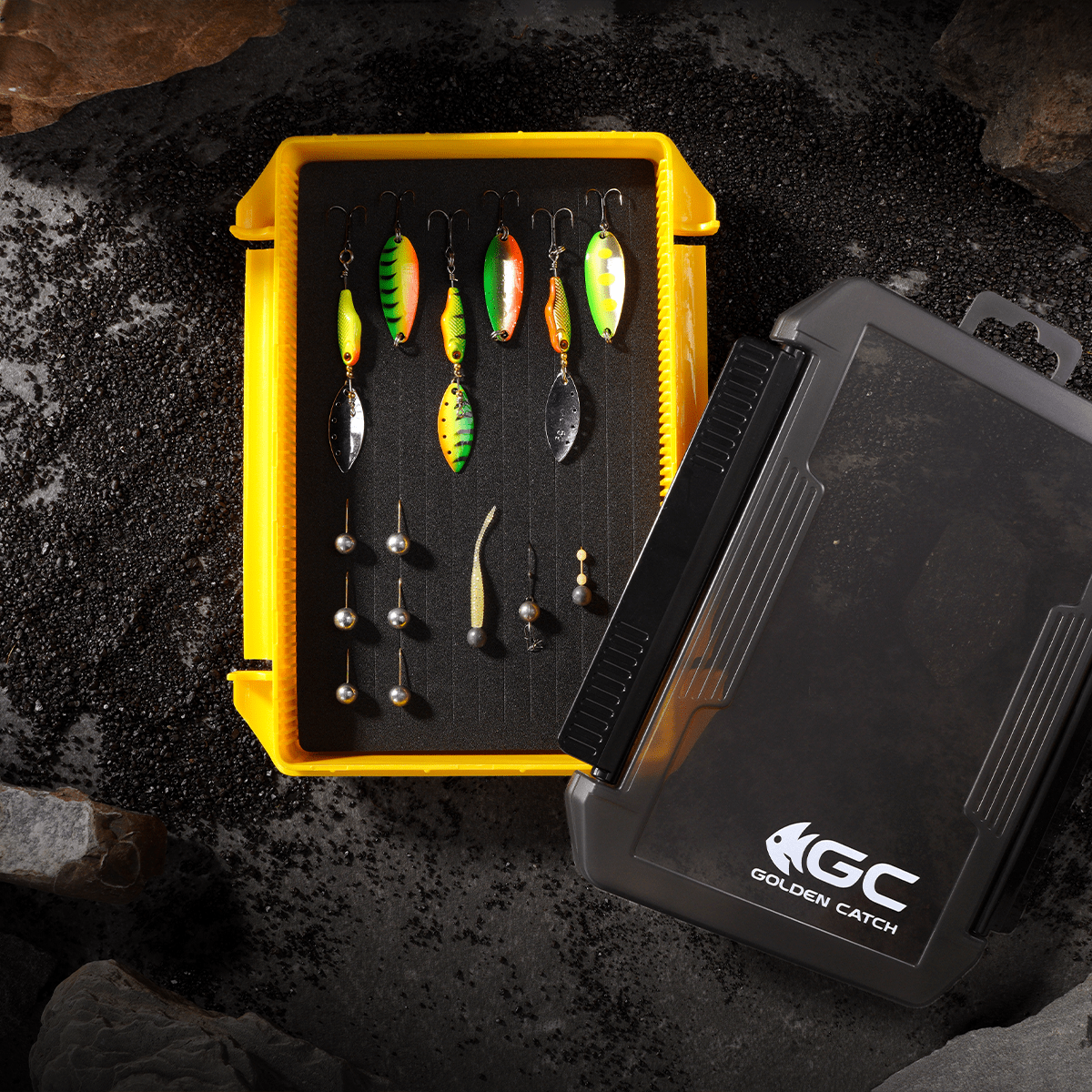 Golden Catch Lure Case Foam Double Lock LC-2015F - Photo №4
