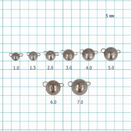 Golden Catch Tungsten Dismountable Sinker Natural (blister) - Photo №1