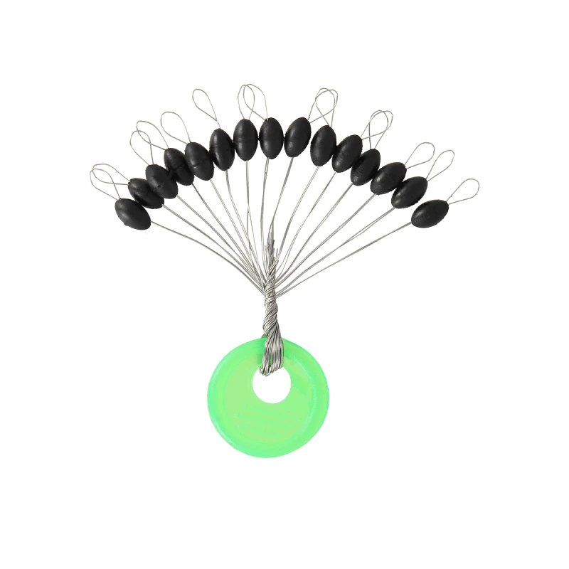 ZEOX Silicone Stopper Black L (15pcs)