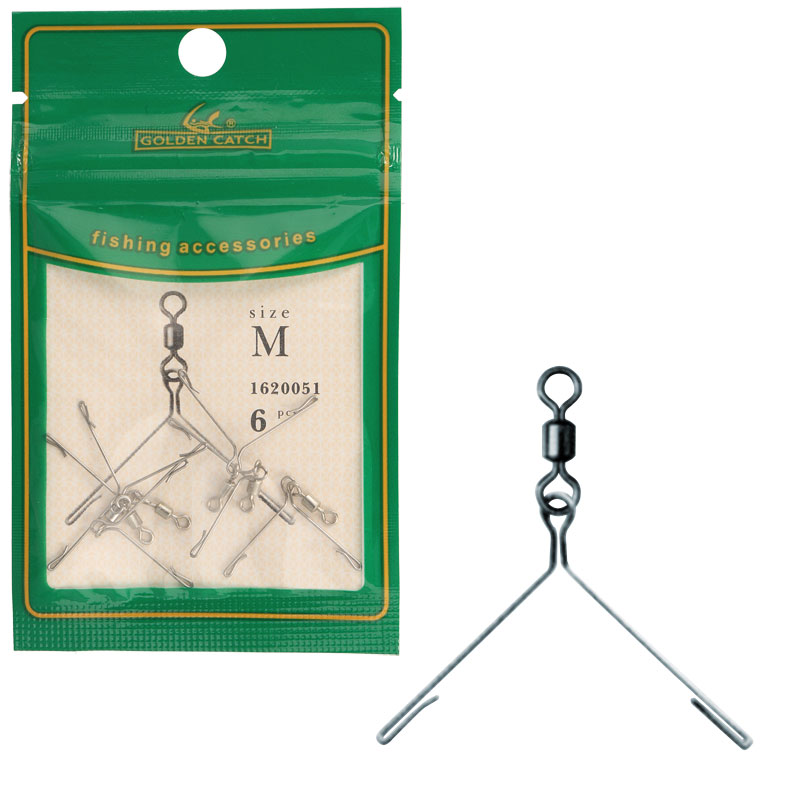 Golden Catch Three Way Heavy Duty Swivel L (6pcs)