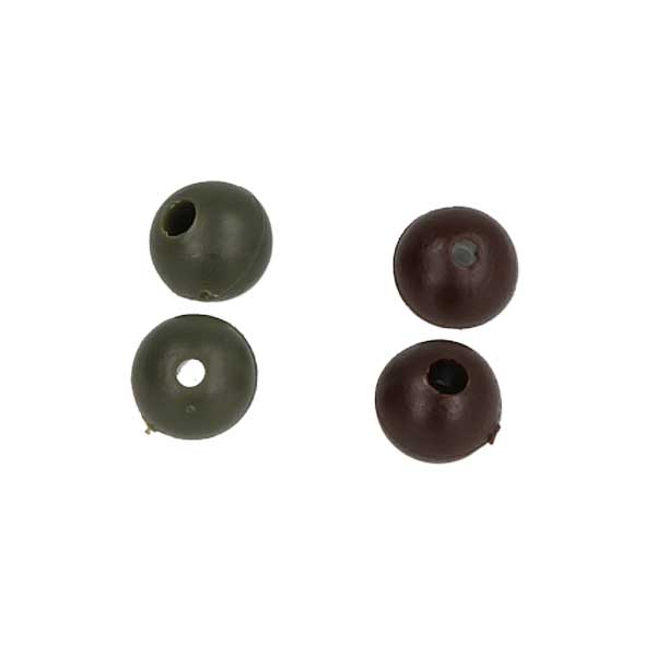 Golden Catch Shock Beads Rubber Round 8mm (20pcs) Brown