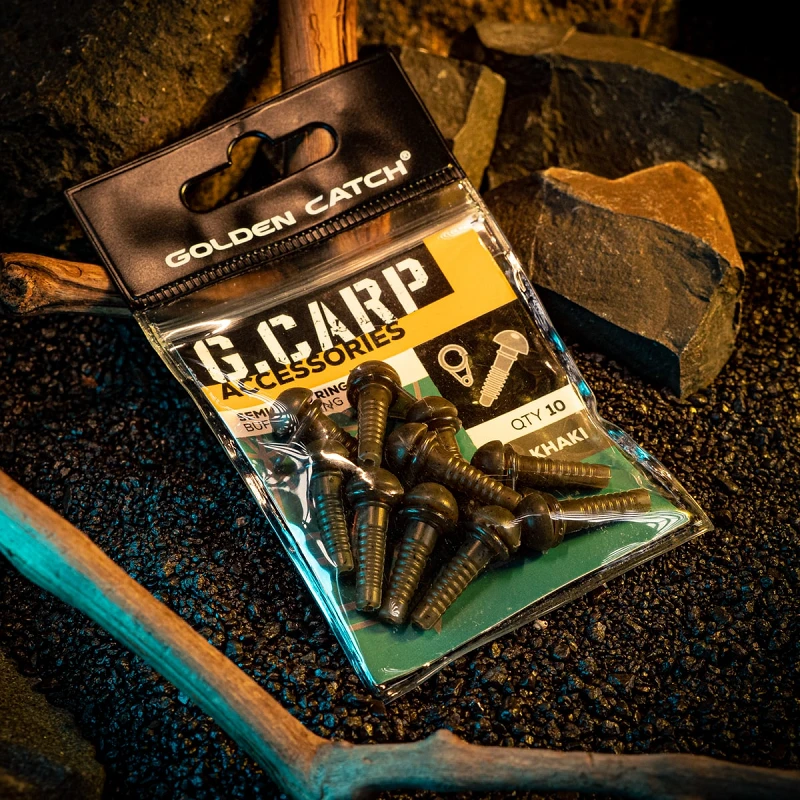 Golden Catch G.Carp Buffer Semi Fix & Ring (10pcs) Khaki - Photo №2