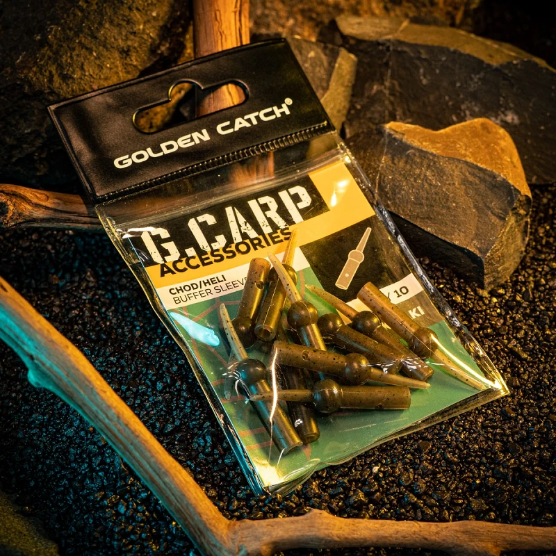 Golden Catch G.Carp Chod/Heli Buffer Sleeves(10pcs)Khaki - Photo №1