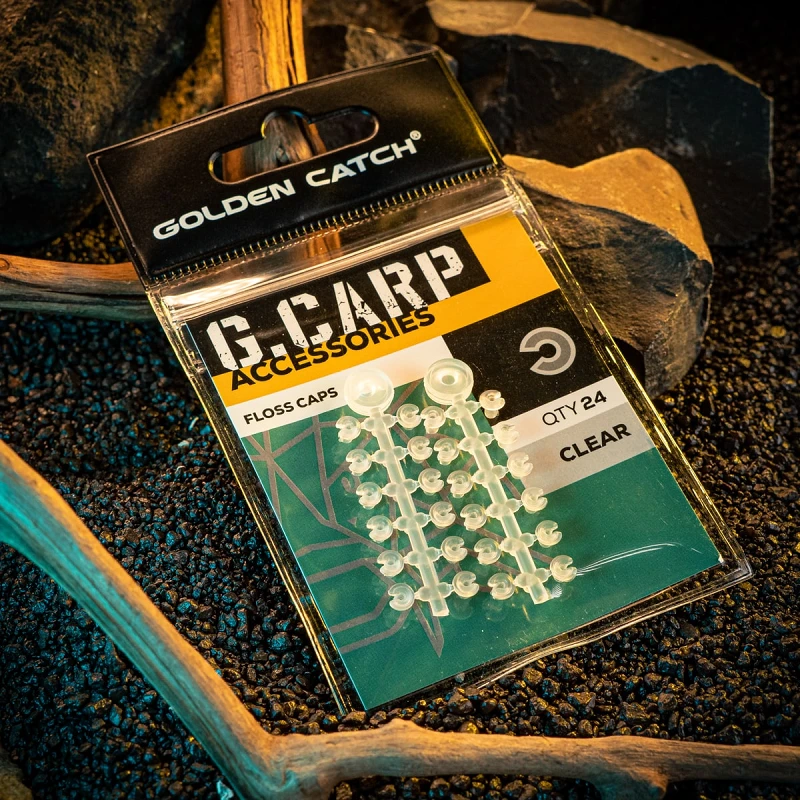 Golden Catch G.Carp Floss Caps (24pcs) Clear - Photo №1