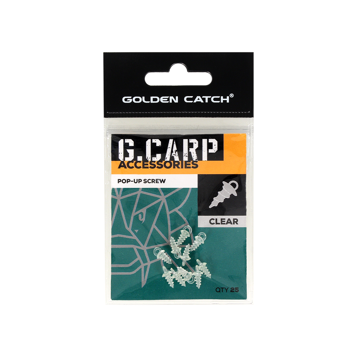 Golden Catch G.Carp Pop-Up Screw (25pcs) Clear - Photo №1