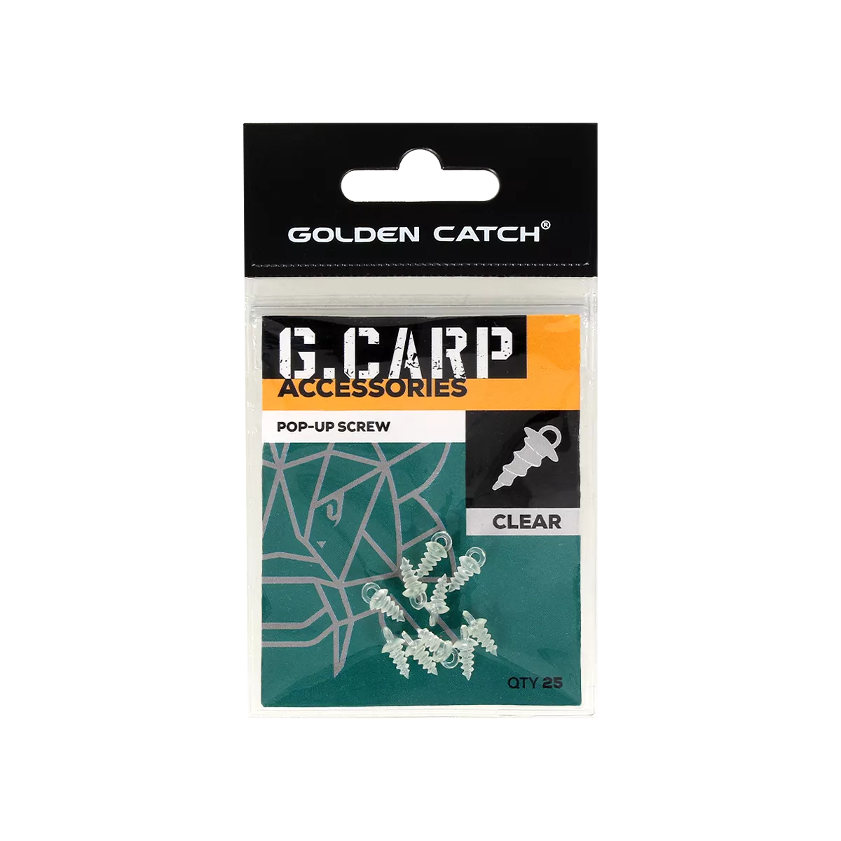Golden Catch G.Carp Pop-Up Screw (25pcs) Clear - Photo №1