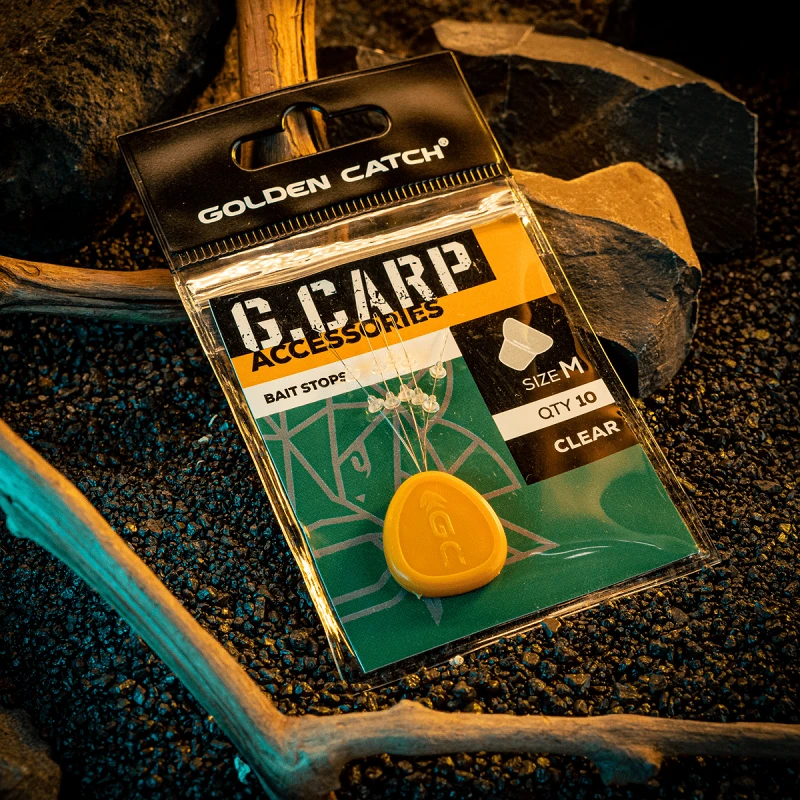 Golden Catch G.Carp Bait Stops M (10pcs) Clear - Photo №1