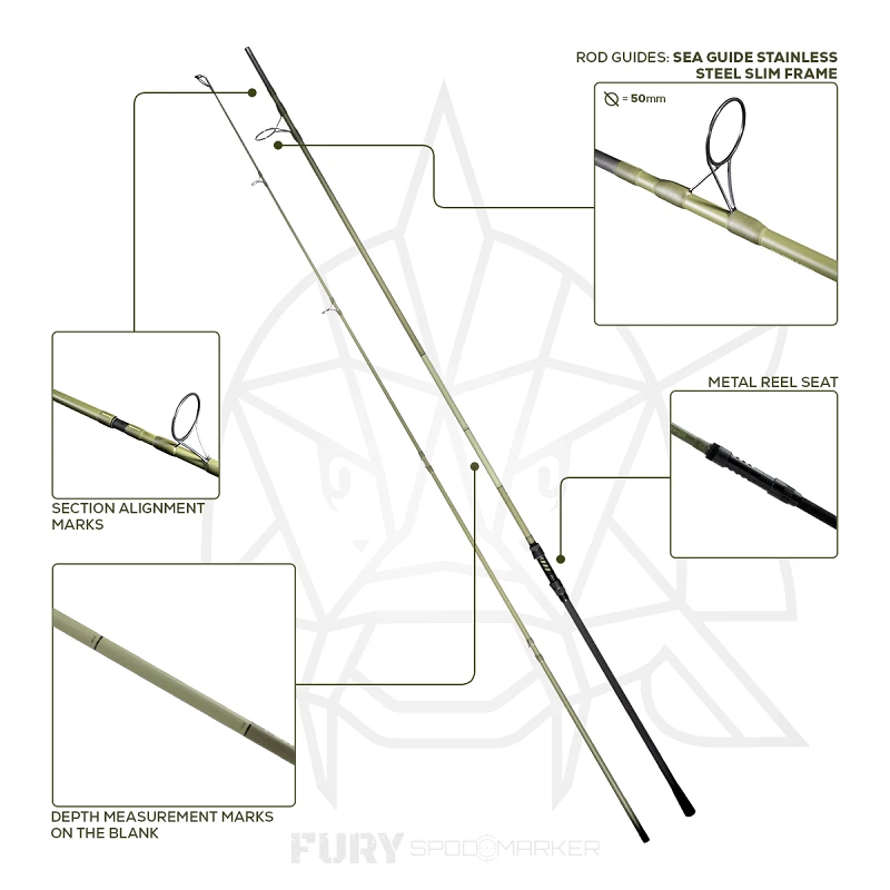 Golden Catch G.Carp Rod Fury Spod/Marker '25 3.90m 7lb - Photo №2