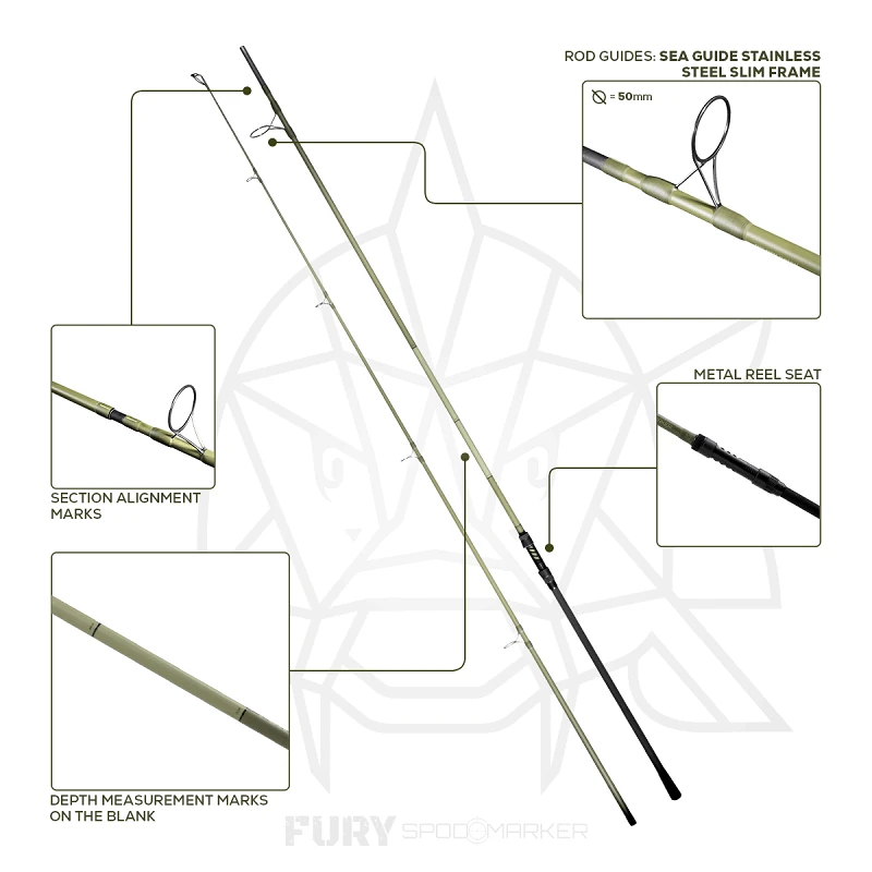 Golden Catch G.Carp Rod Fury Spod/Marker '25 3.90m 7lb - Photo №1