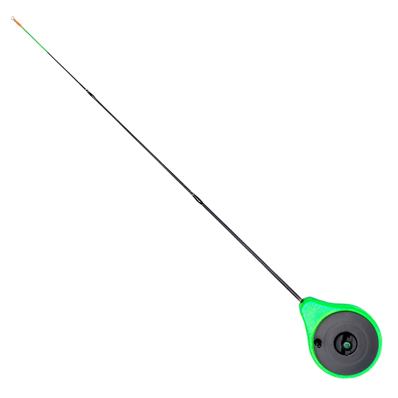 Golden Catch Ice Fishing Rod N-Ice Closed Reel with Guides Green