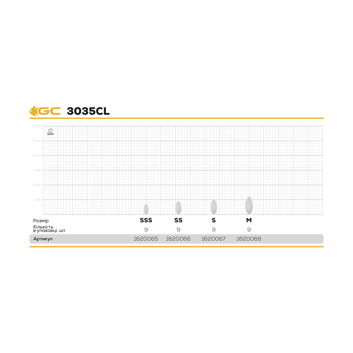 Golden Catch Float Stopper Clear 3035CL - Photo №1