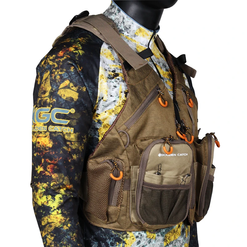 Golden Catch Spinning Vest beige - Photo №1