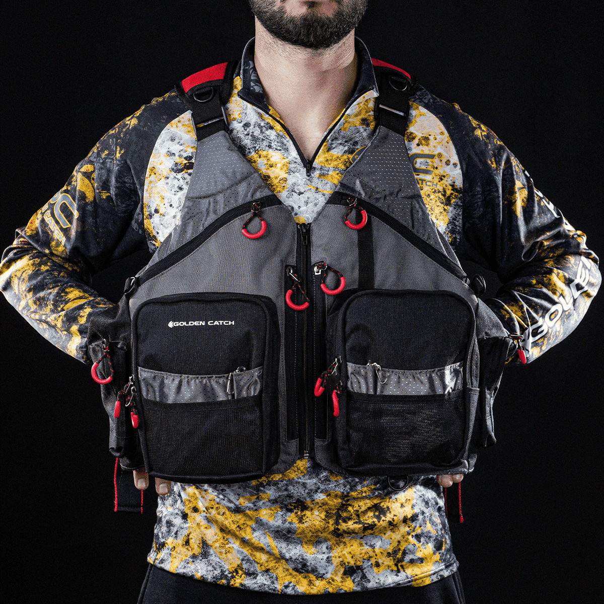 Golden Catch Fishing Vest - Photo №1