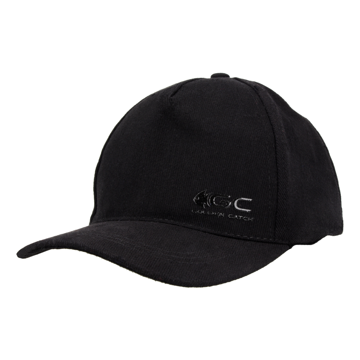 Golden Catch Cap Baseball Minimal Black