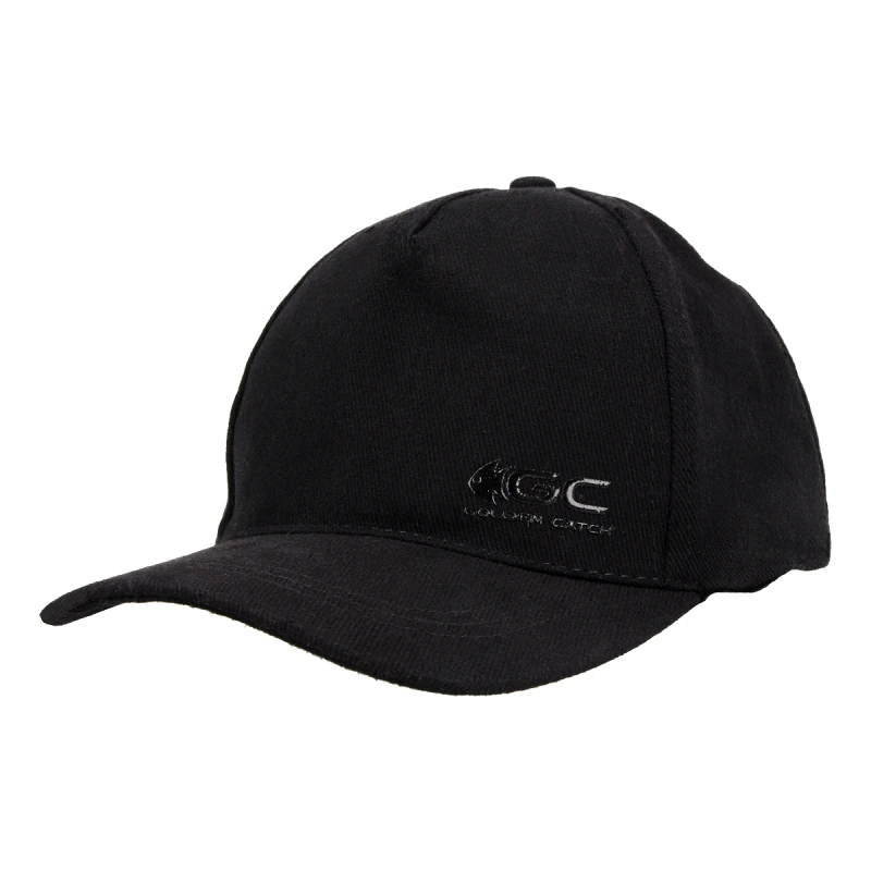 Golden Catch Cap Baseball Minimal Black