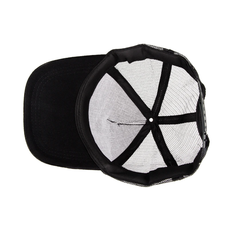 Golden Catch Cap Trucker Minimal With Mesh Black - Photo №3