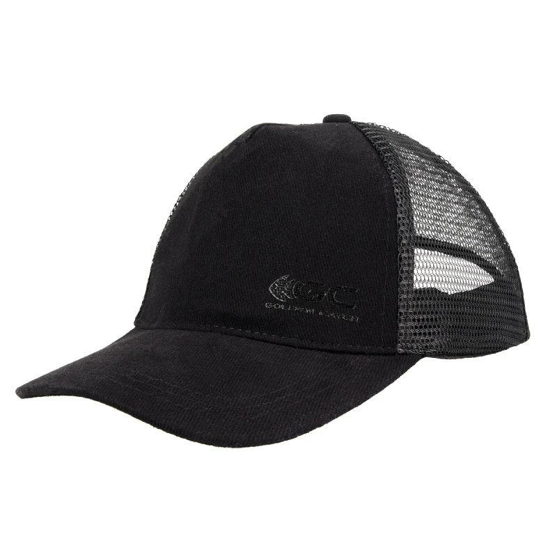 Golden Catch Cap Trucker Minimal With Mesh Black