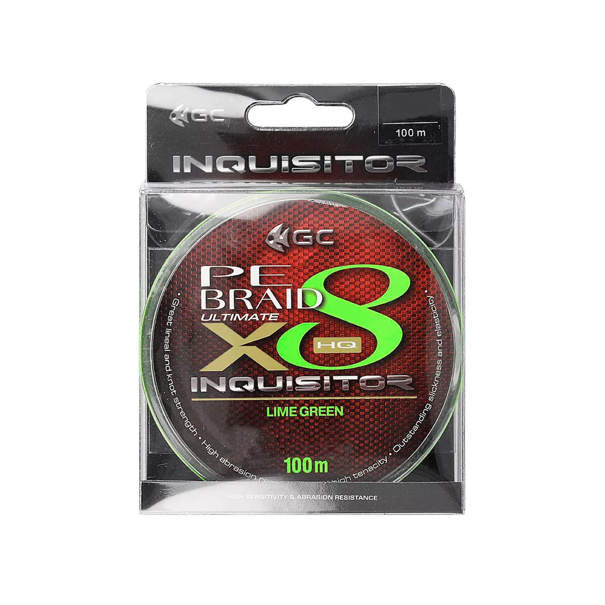 Golden Catch Braided Line Inquisitor PE X8 100m Lime Green - Photo №3 Golden Catch Braided Line Inquisitor PE X8 100m Lime Green - Photo №3