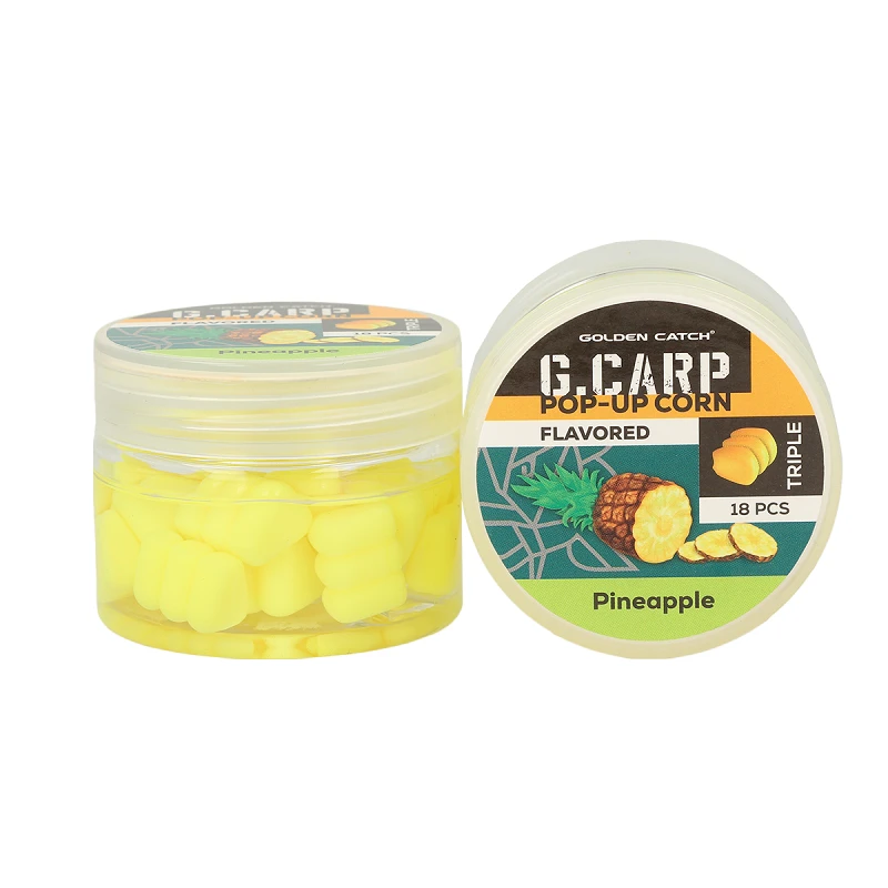 Golden Catch G.Carp Pop-Up Flavored Triple Corn In Dip(18pcs)Pineapple