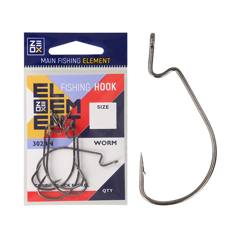 ZEOX Offset Hook Worm 302BN - Photo №1