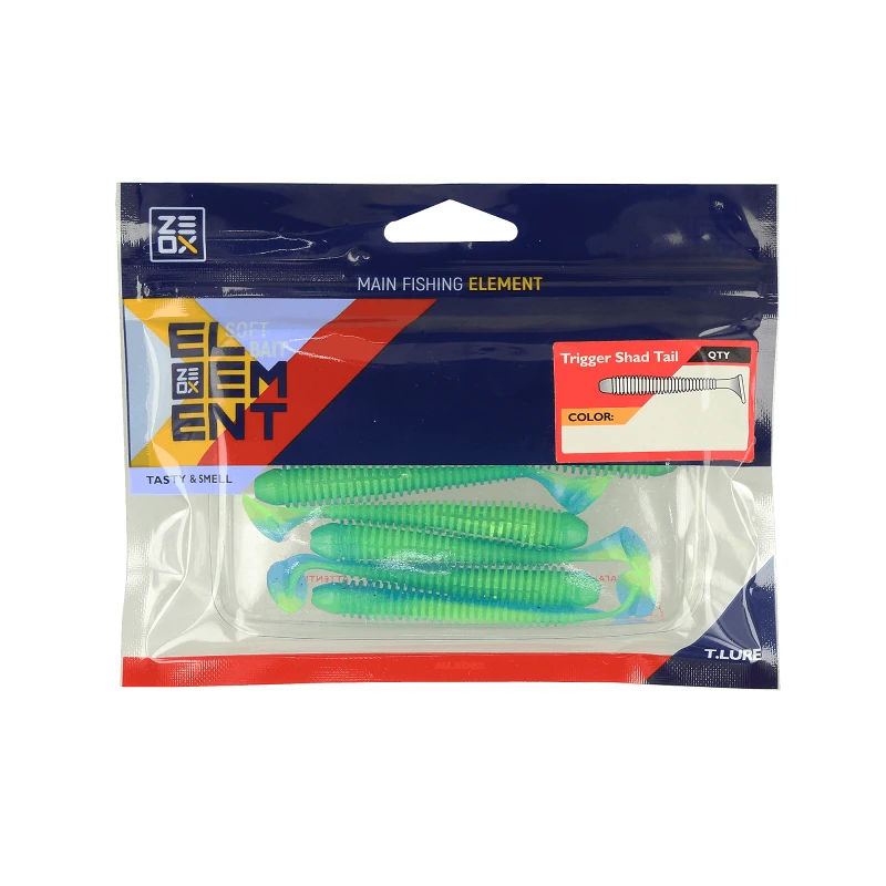 ZEOX Silicone Baits Trigger Shad Tail 2.2in. - Photo №1