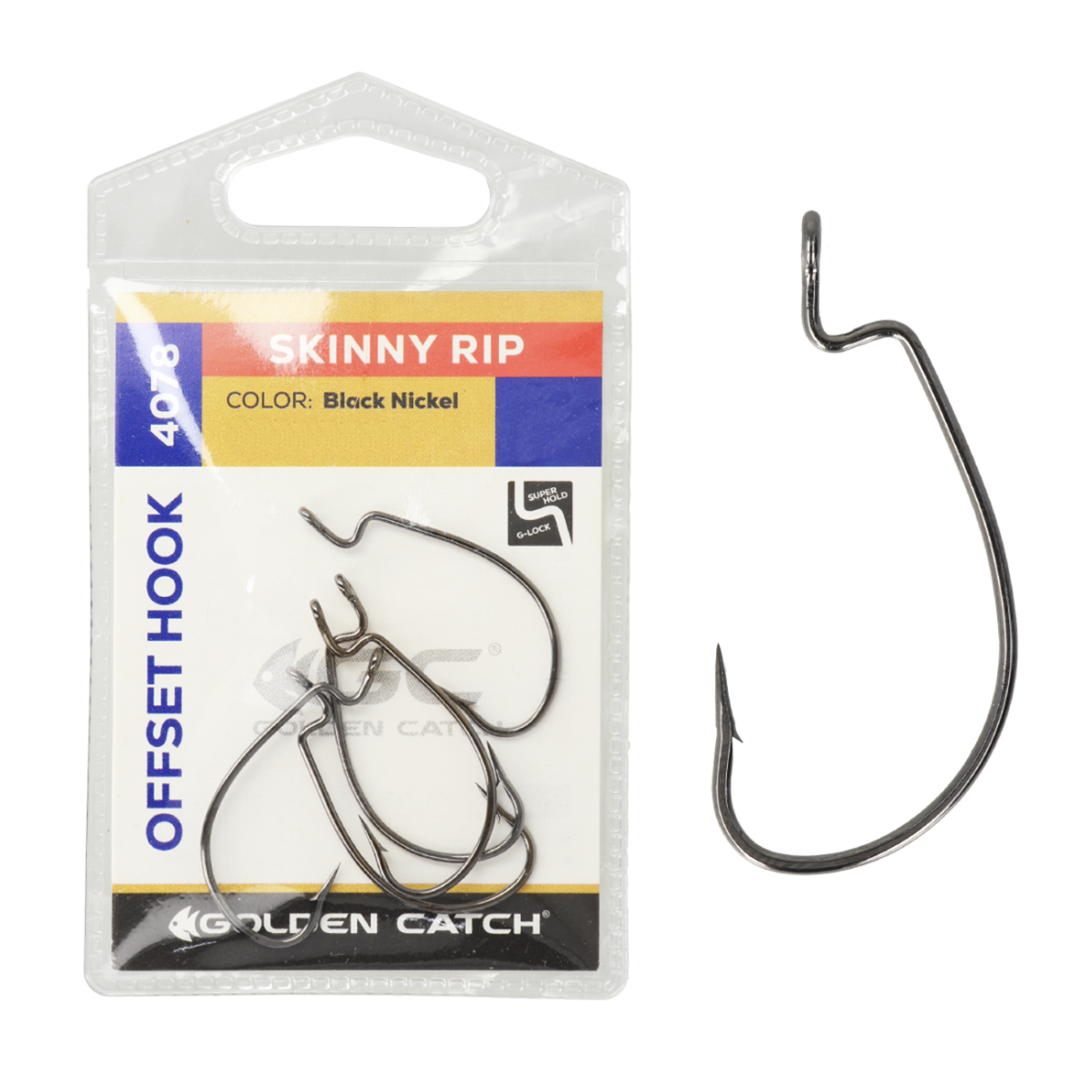 Golden Catch Offset Hook Skinny Rip 4078BN - Photo №3