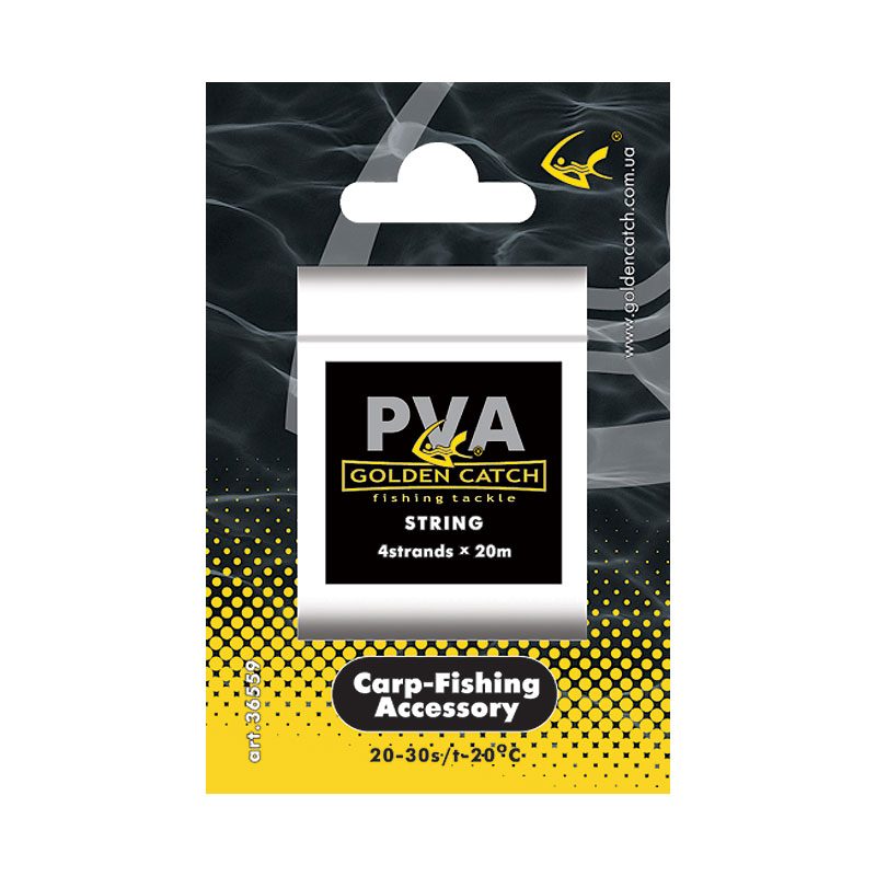 Golden Catch PVA Thread 4 Braides 20m