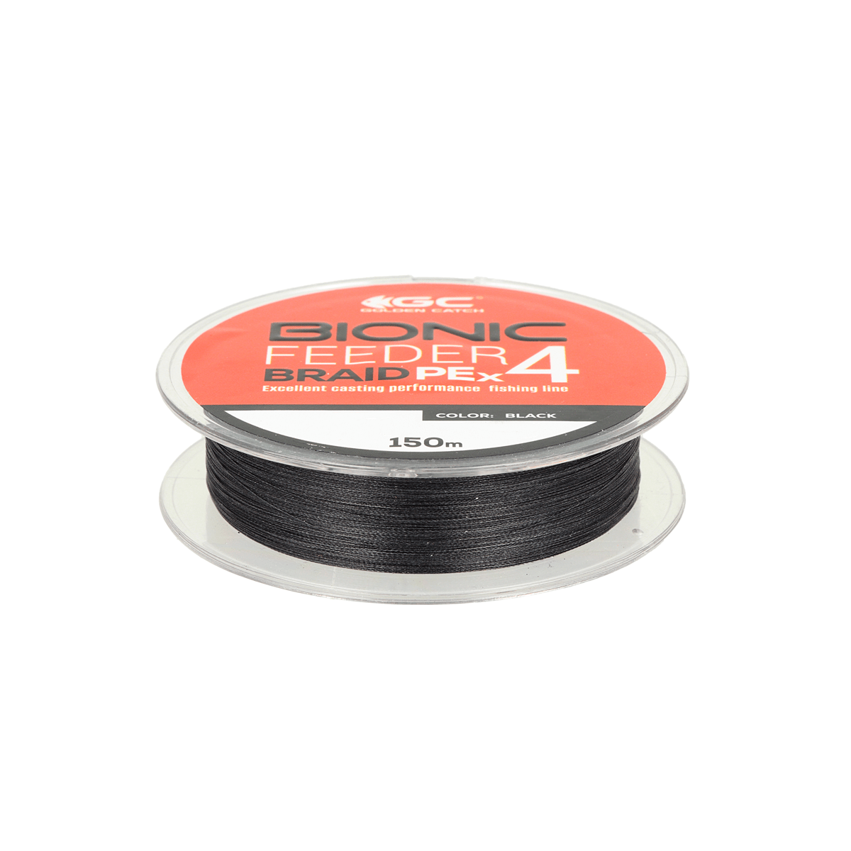 Golden Catch Braided Line Bionic Feeder PE X4 150m Black - Photo №1