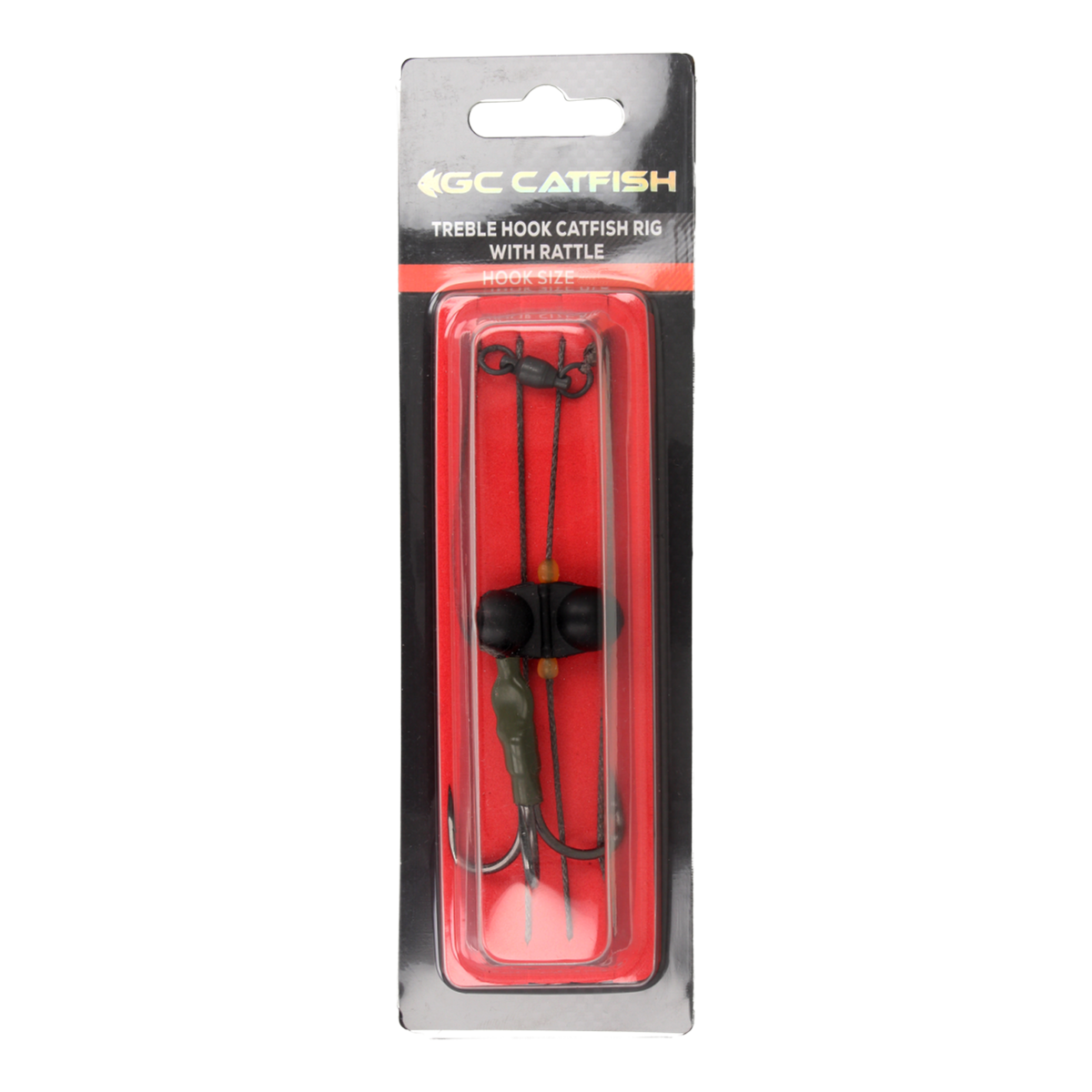 Golden Catch Catfish Rig Treble Hook With Rattle - Photo №1