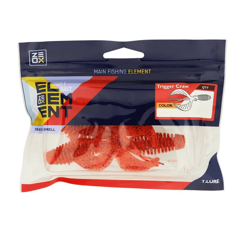 ZEOX Silicone Baits Trigger Craw 3.7in. - Photo №1