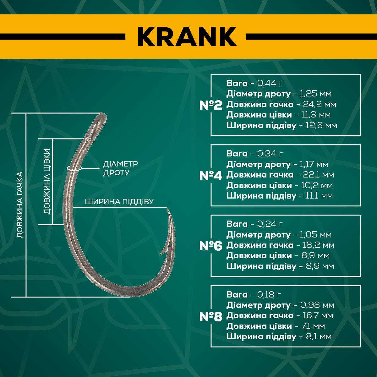 Golden Catch G.Carp Hook Krank TF - Photo №3