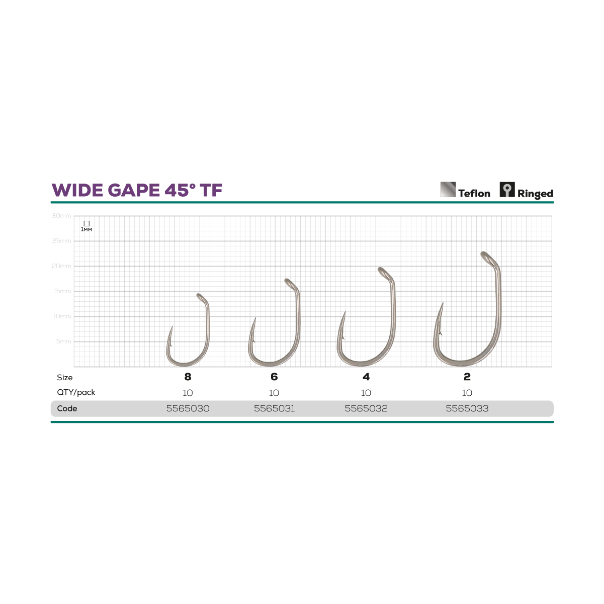 Golden Catch Hook G.Carp Wide Gape 45° TF - Photo №1