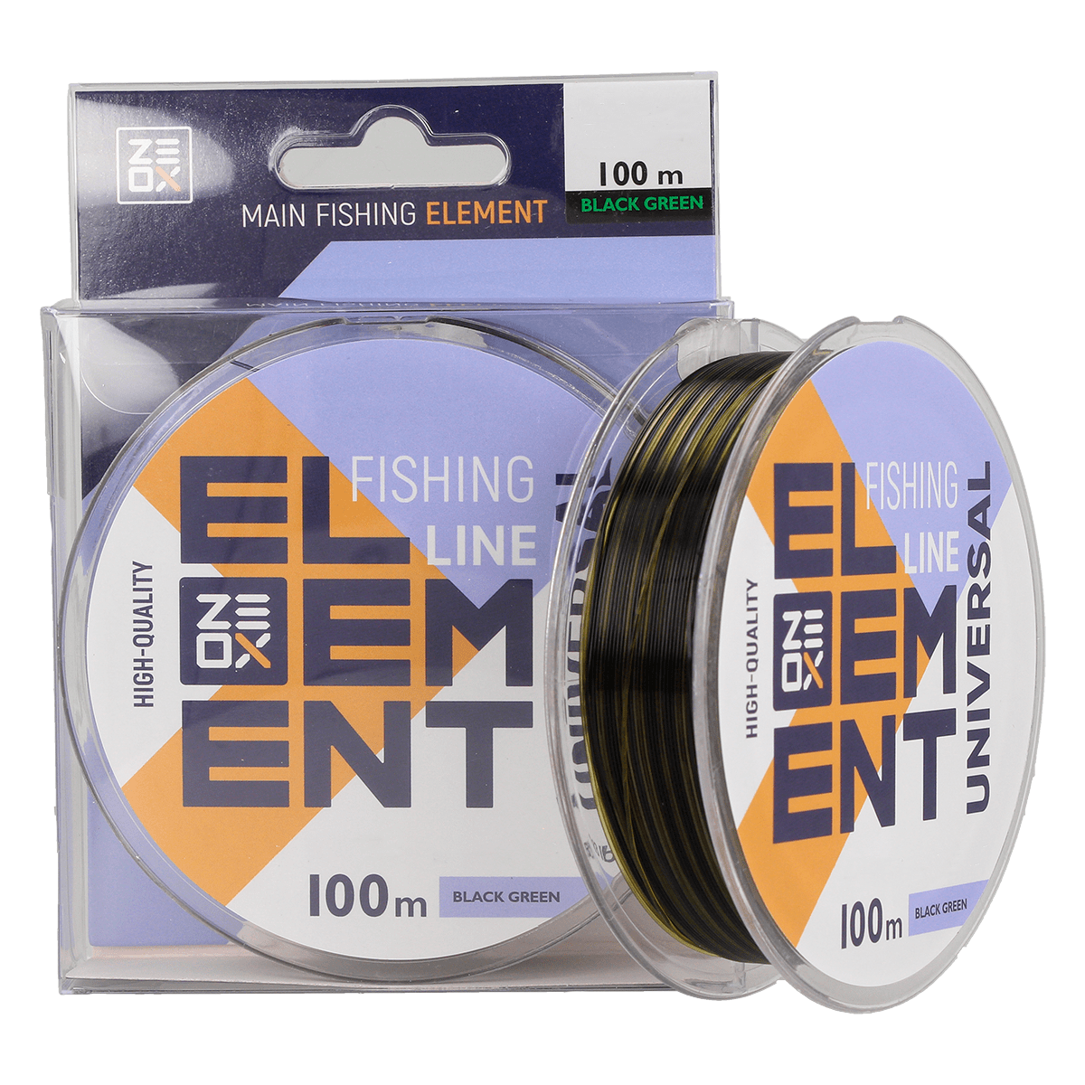 ZEOX Nylon Line Element Universal 100m Black Green 0.205mm