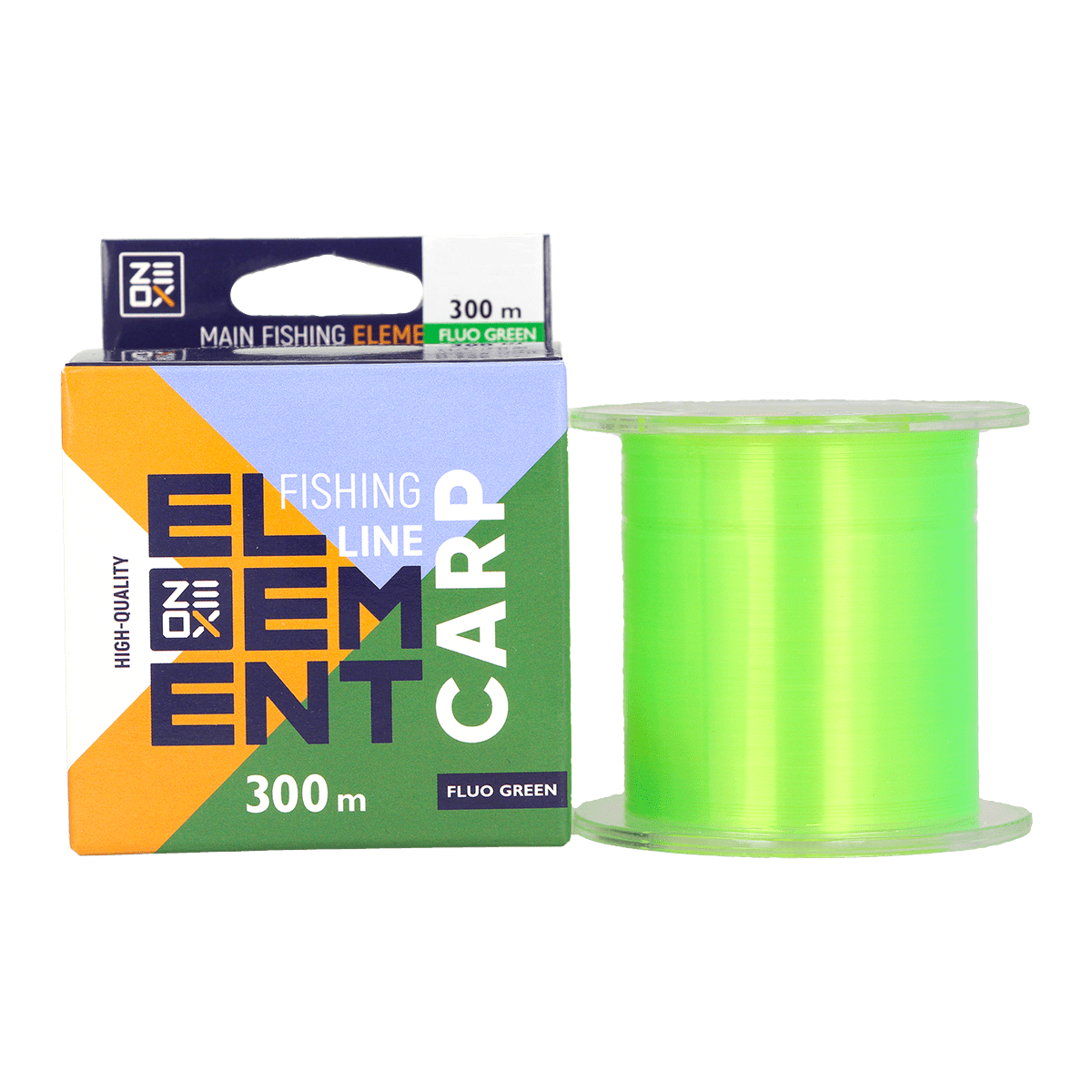 ZEOX Nylon Line Element Carp 300m Fluo Green 0.309mm