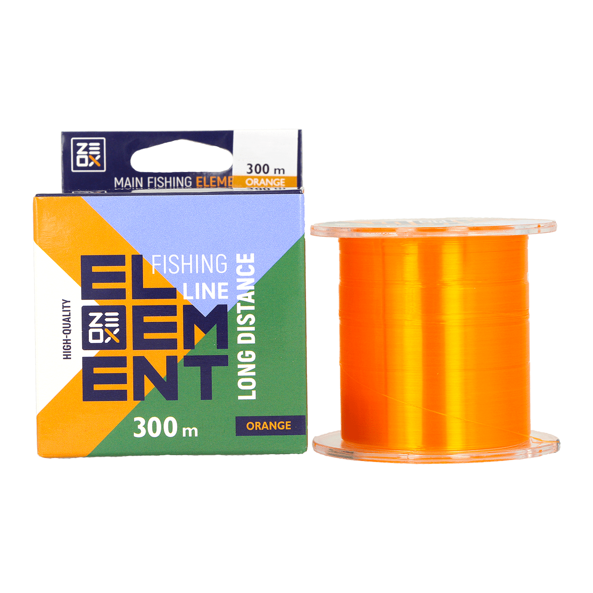 ZEOX Nylon Line Element Long Distance 300m Orange 0.405mm