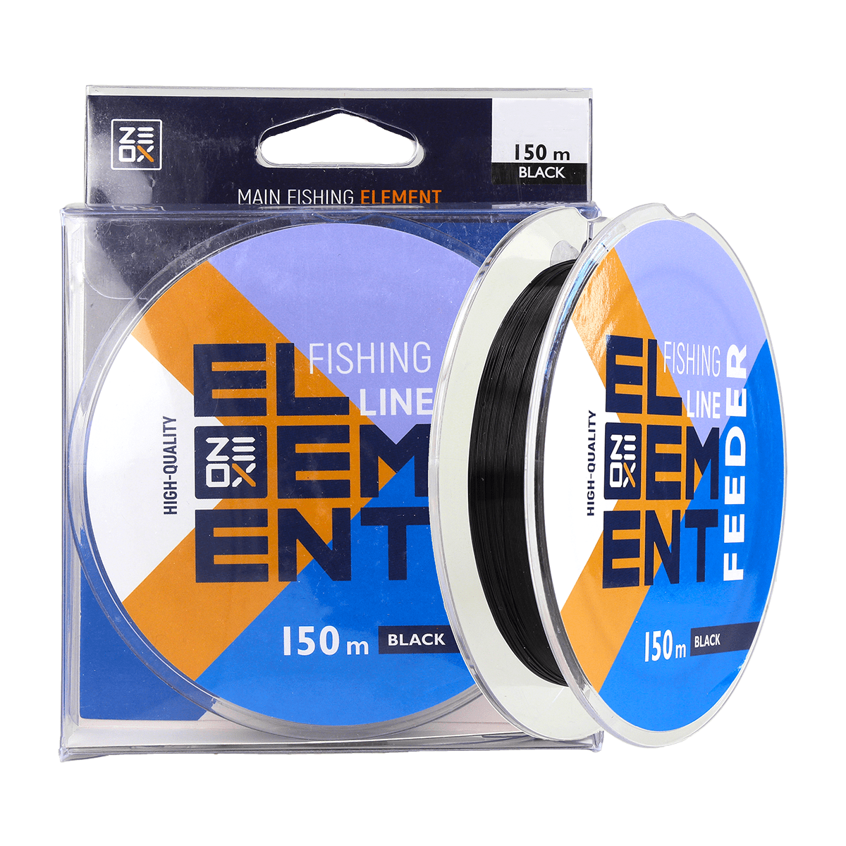 ZEOX Nylon Line Element Feeder 150m Black 0.256mm
