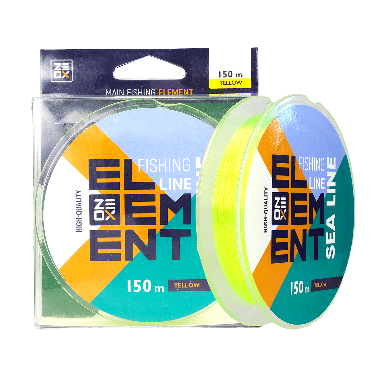 ZEOX Nylon Line Element Sea 150m Yellow 0.285mm