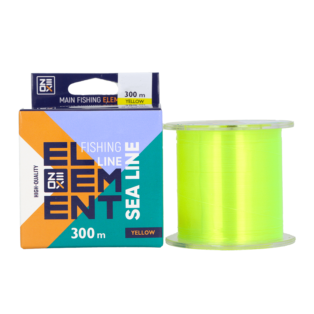 ZEOX Nylon Line Element Sea 300m Yellow 0.256mm