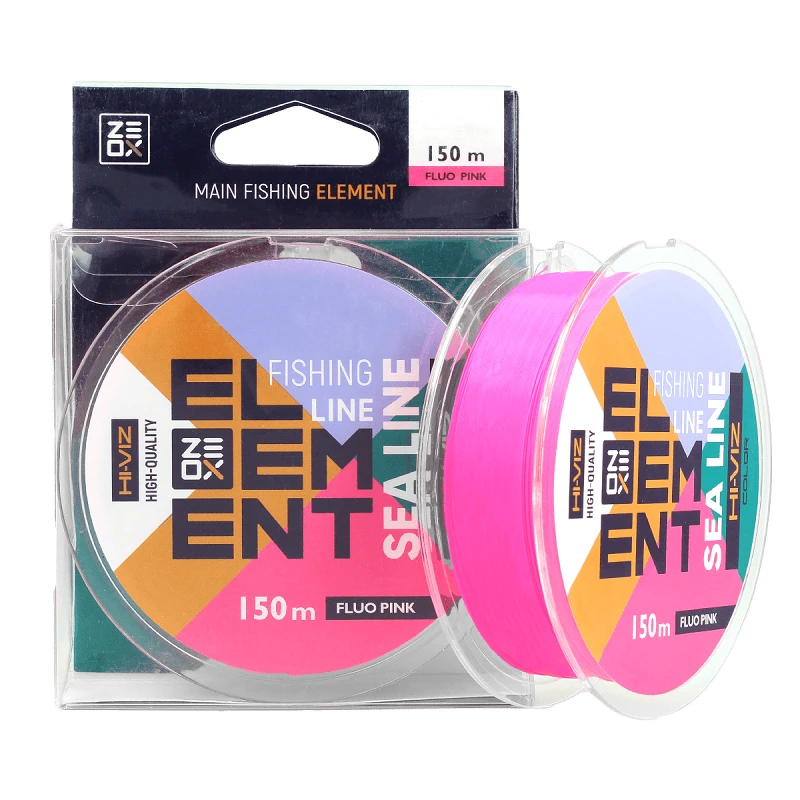 ZEOX Nylon Line Hi-Viz Element Sea 150m Fluo Pink 0.285mm