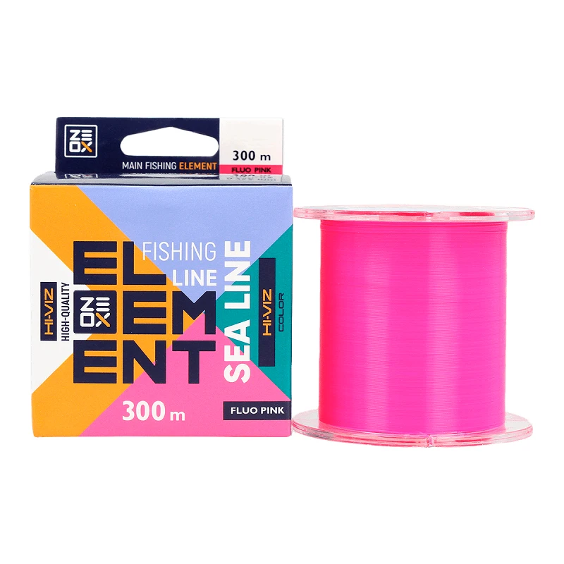 ZEOX Nylon Line Hi-Viz Element Sea 300m Fluo Pink 0.350mm