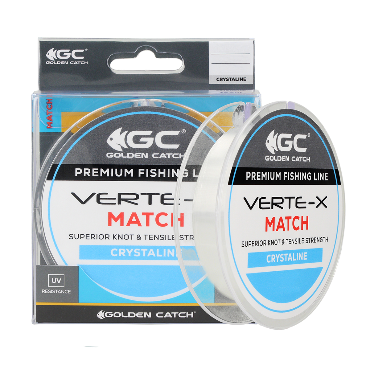 Golden Catch Nylon Line Verte-X Match 150m Crystaline 0.181mm