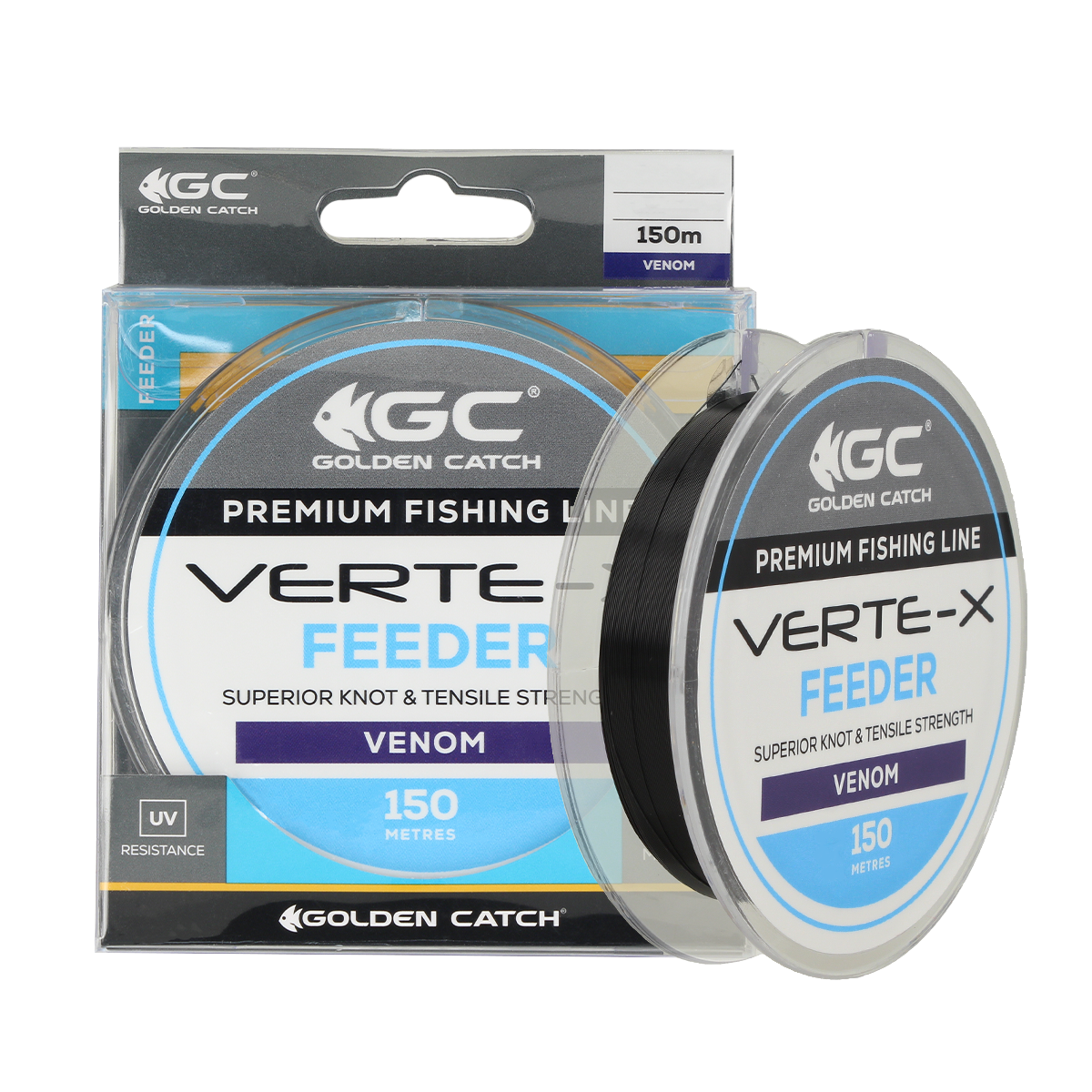 Golden Catch Nylon Line Verte-X Feeder 150m Venom 0.261mm
