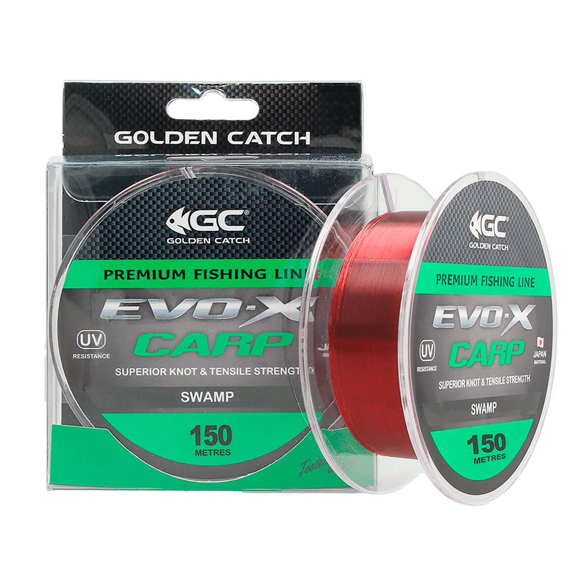 Golden Catch Nylon Line EVO-X Carp 150m Swamp 0.370mm