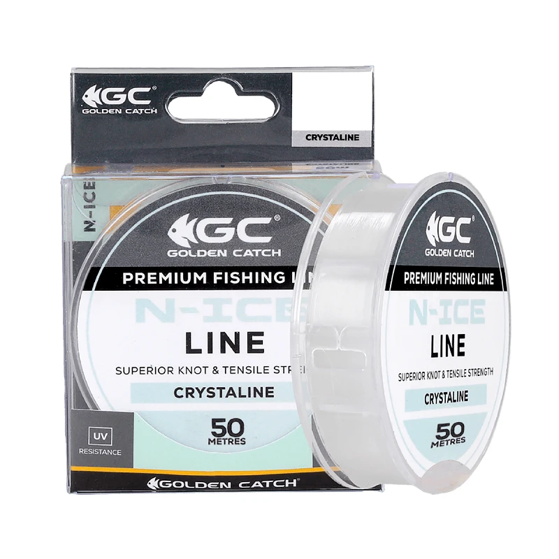 Golden Catch Nylon Line N-Ice 50m Crystaline 0.074mm