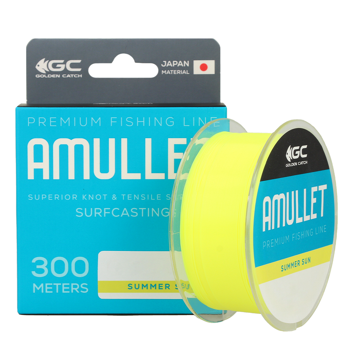 Golden Catch Nylon Line Amullet Surf 300m Summer Sun 0.30mm