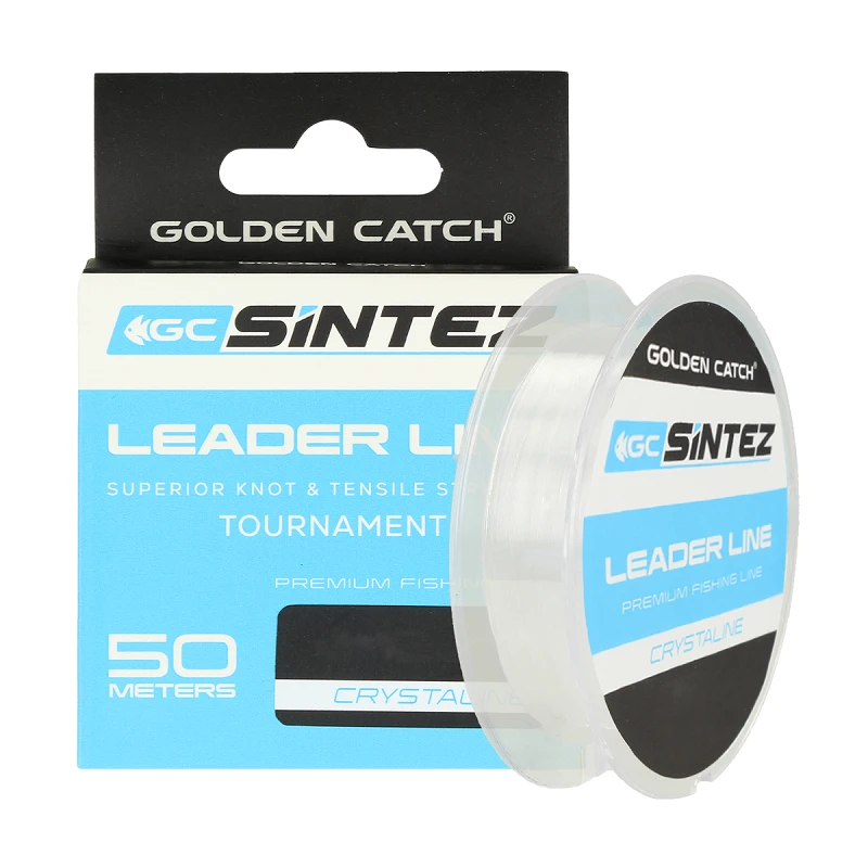 Golden Catch Nylon Line Sintez Leader 50m Crystaline 0.195mm