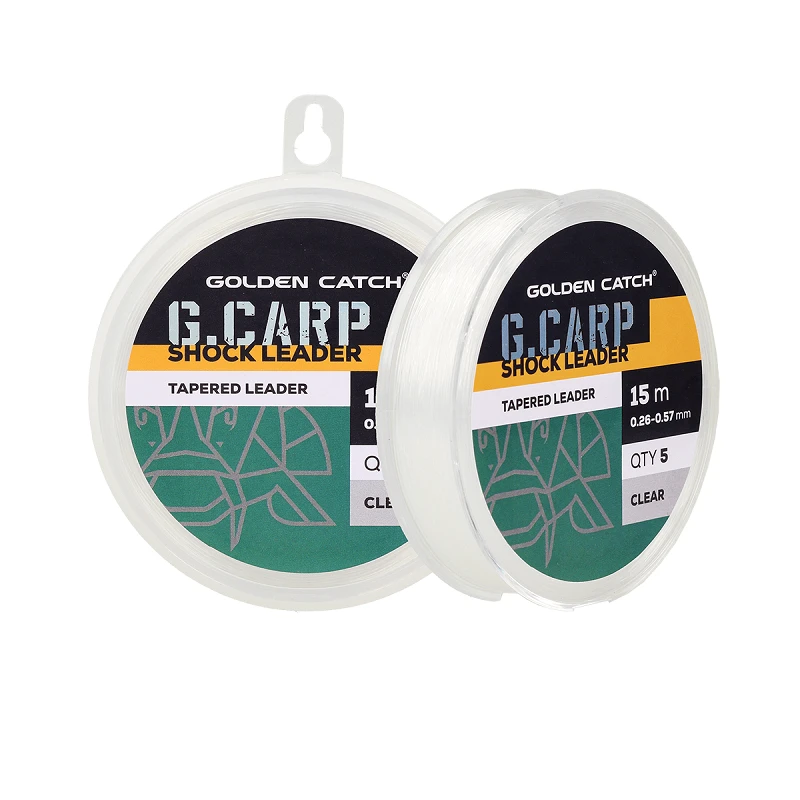 Golden Catch G.Carp Tapered Leader 5x15m 0.26-0.57mm