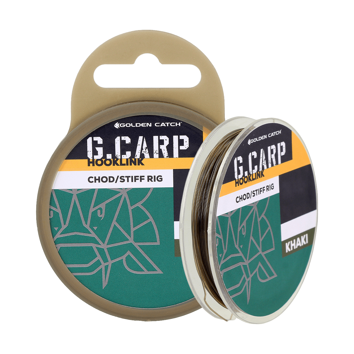 Golden Catch G.Carp Chod Stiff Rig 20m 25lb 12kg Khaki