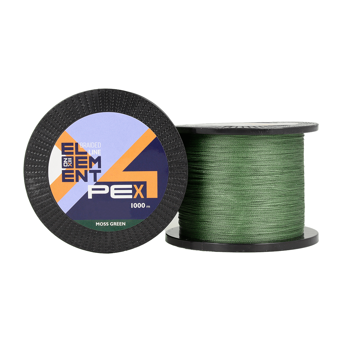 ZEOX Braided Line Element PE X4 1000m Moss Green #1.0